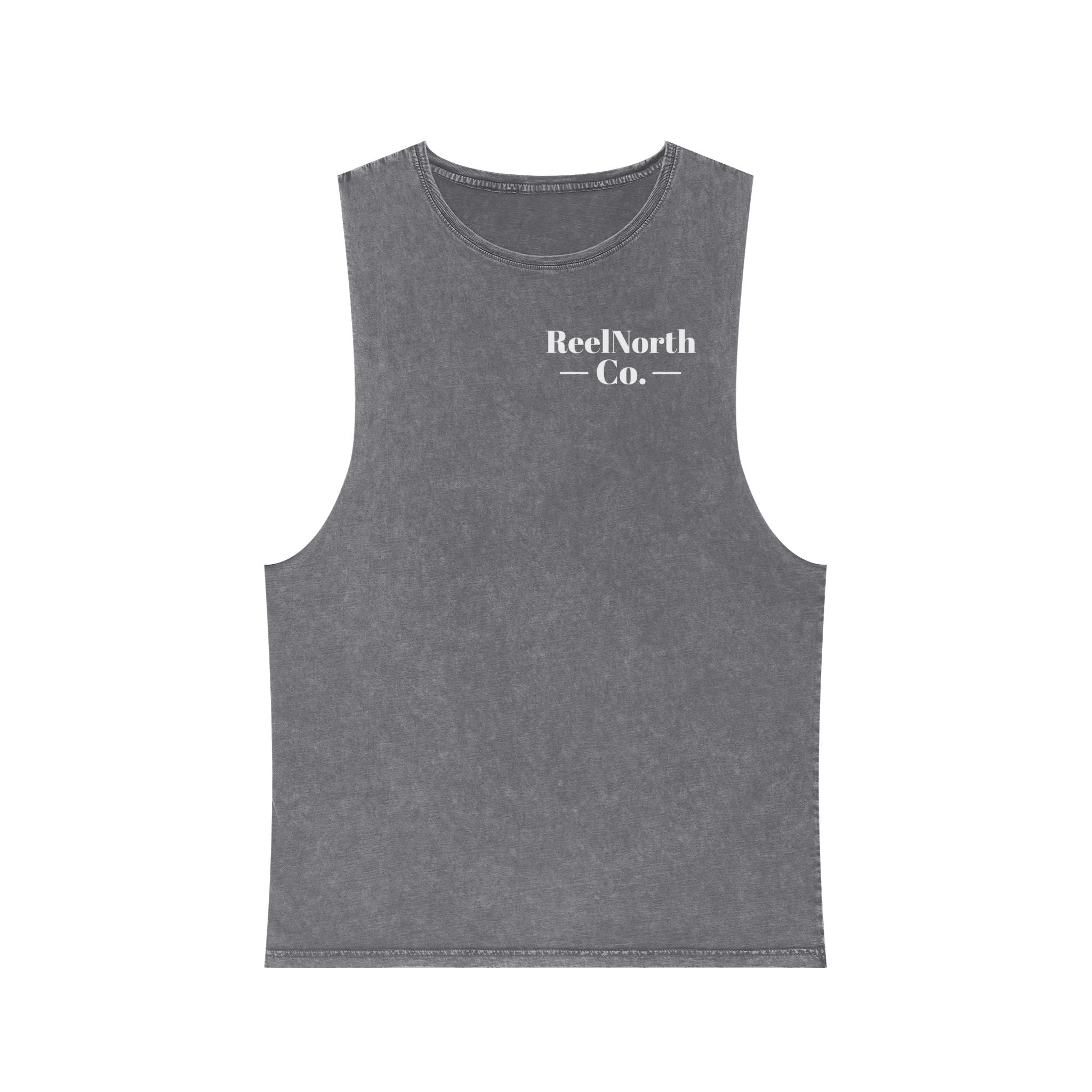 Keep It Reel Head North Tank — Fishing Mountain Stonewash Tank Top