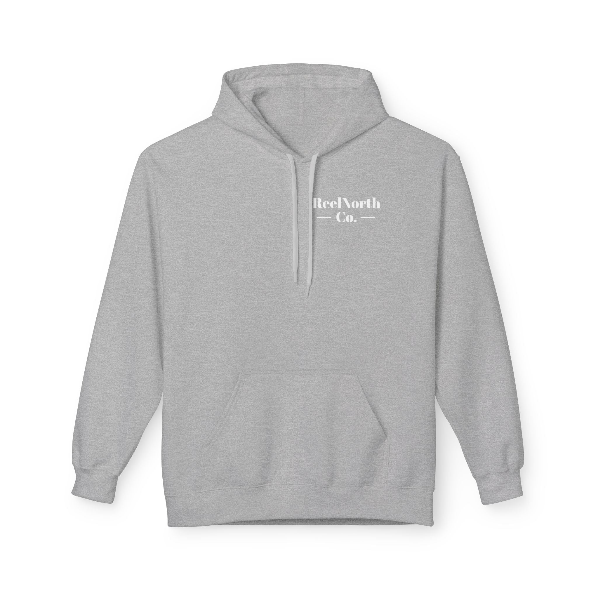 Fishing Hoodie — "Reel North Co. From First Light To Last Light" Pullover