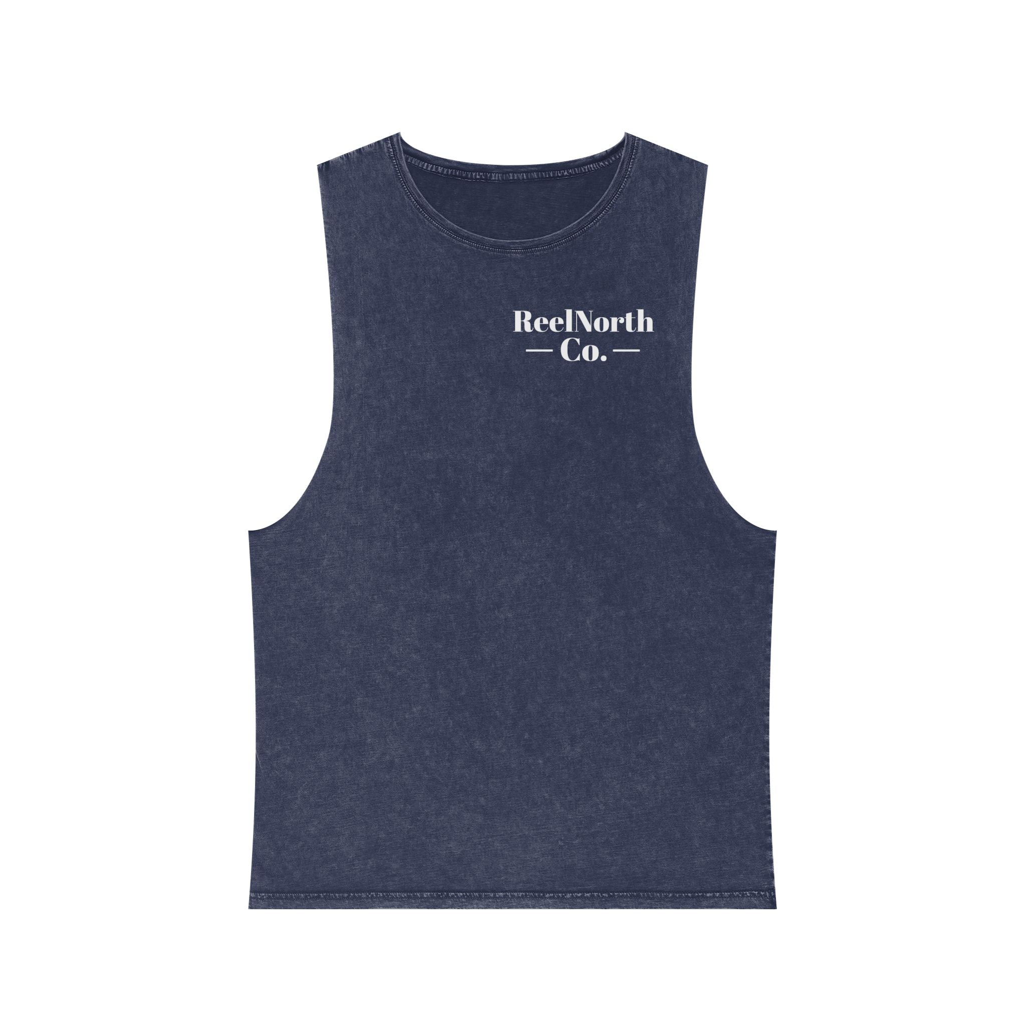 Keep It Reel Head North Tank — Fishing Mountain Stonewash Tank Top