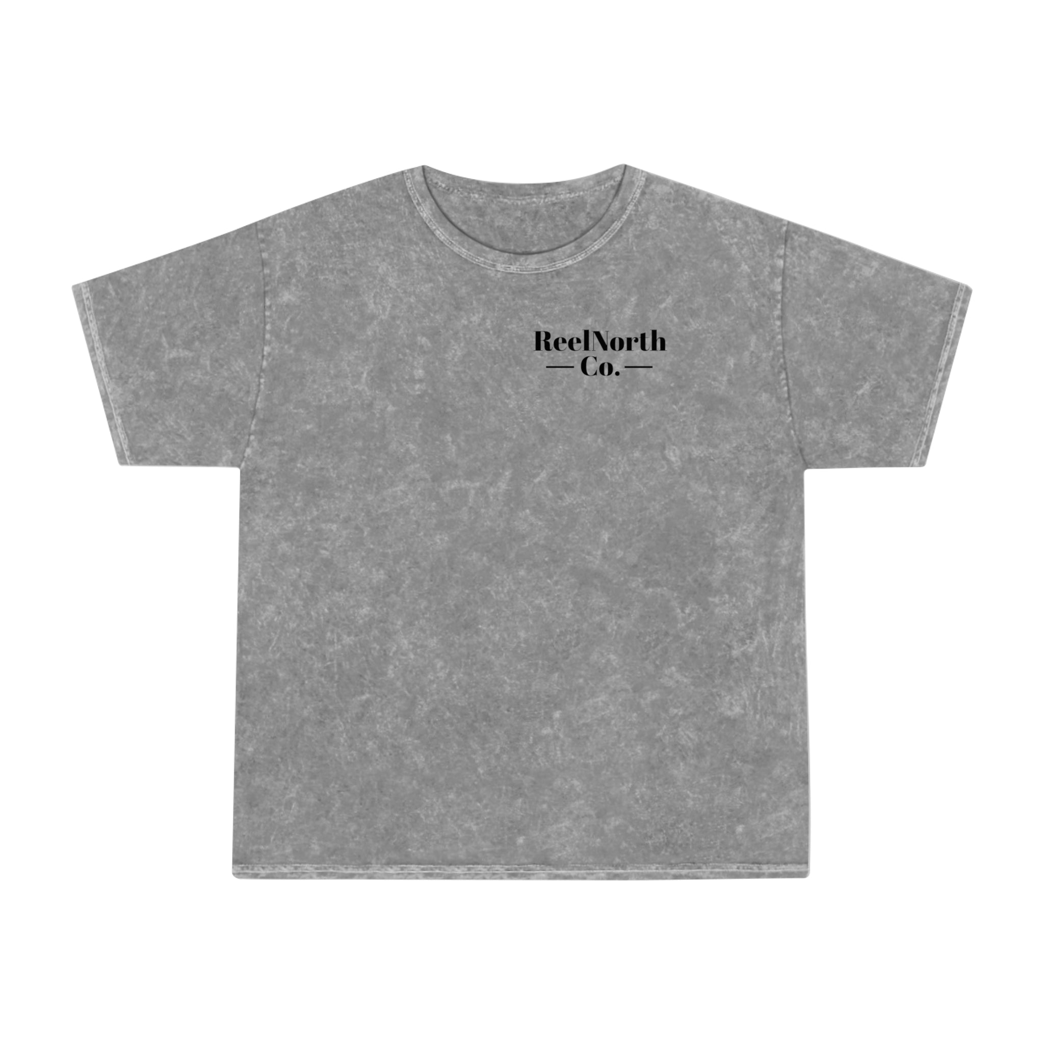 Fishing T-Shirt — "Live To Set The Hook, Never Miss The Strike" Mineral Wash Tee