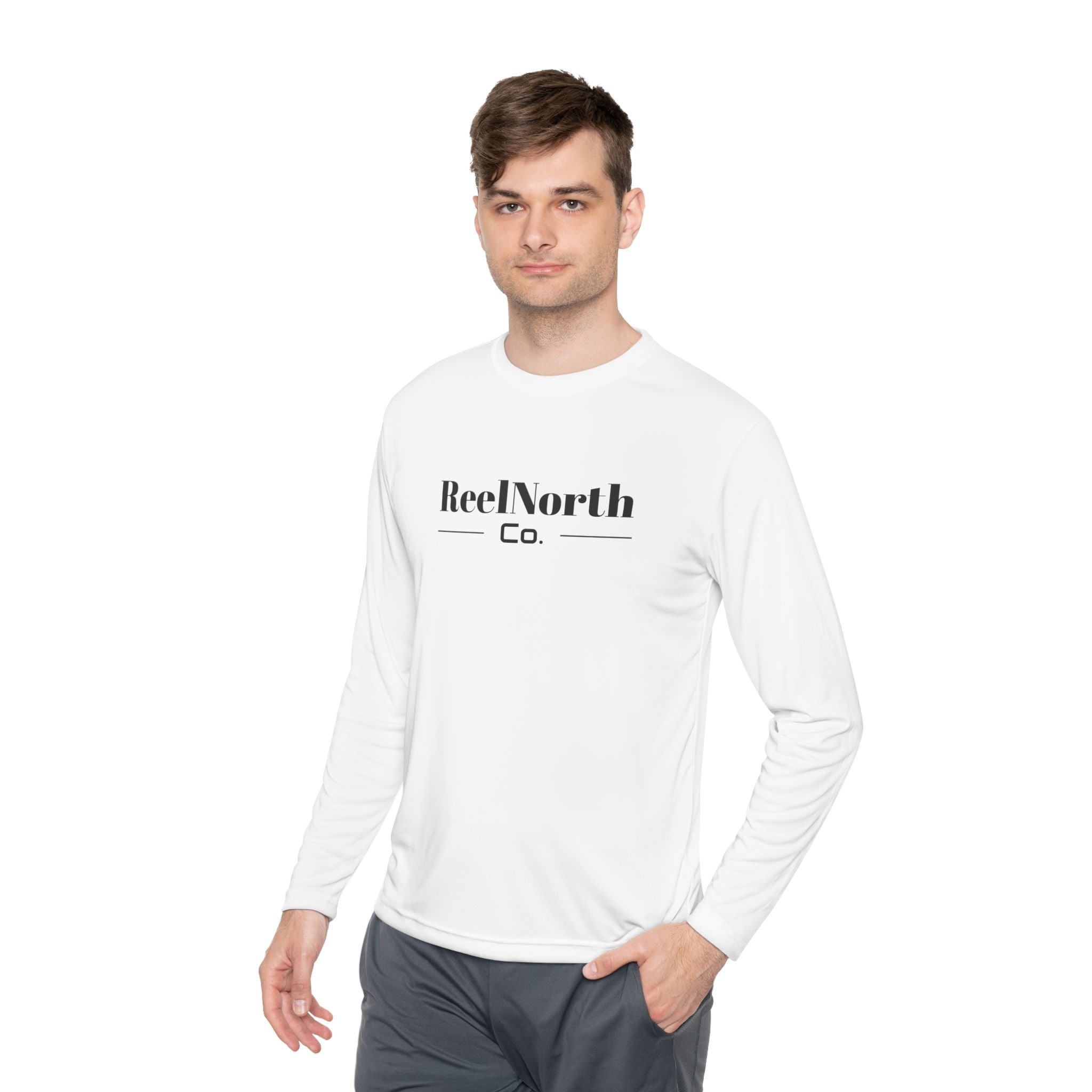 Cast Further, Stay Longer Long Sleeve Tee — ReelNorth Co. Fishing Graphic