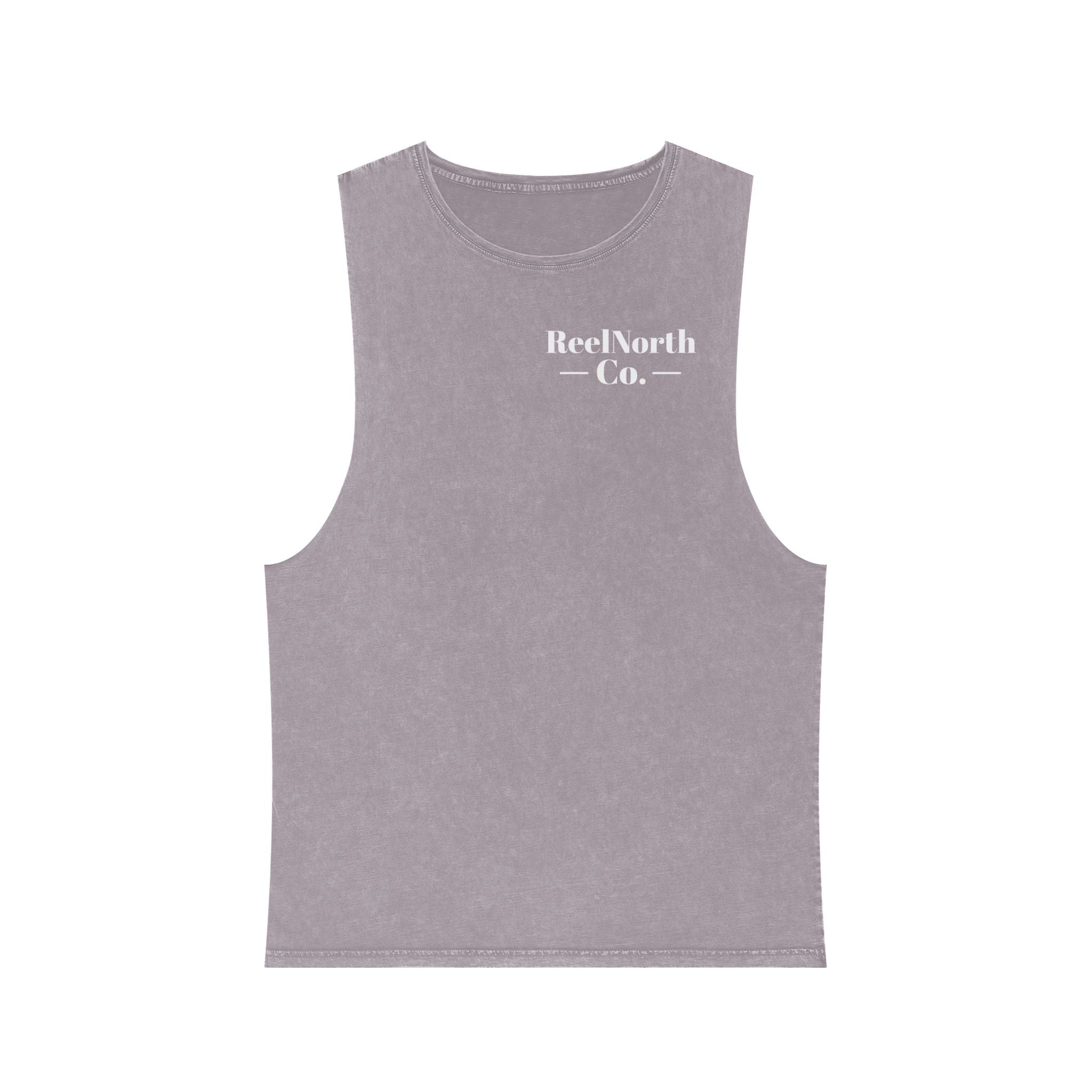 Keep It Reel Head North Tank — Fishing Mountain Stonewash Tank Top