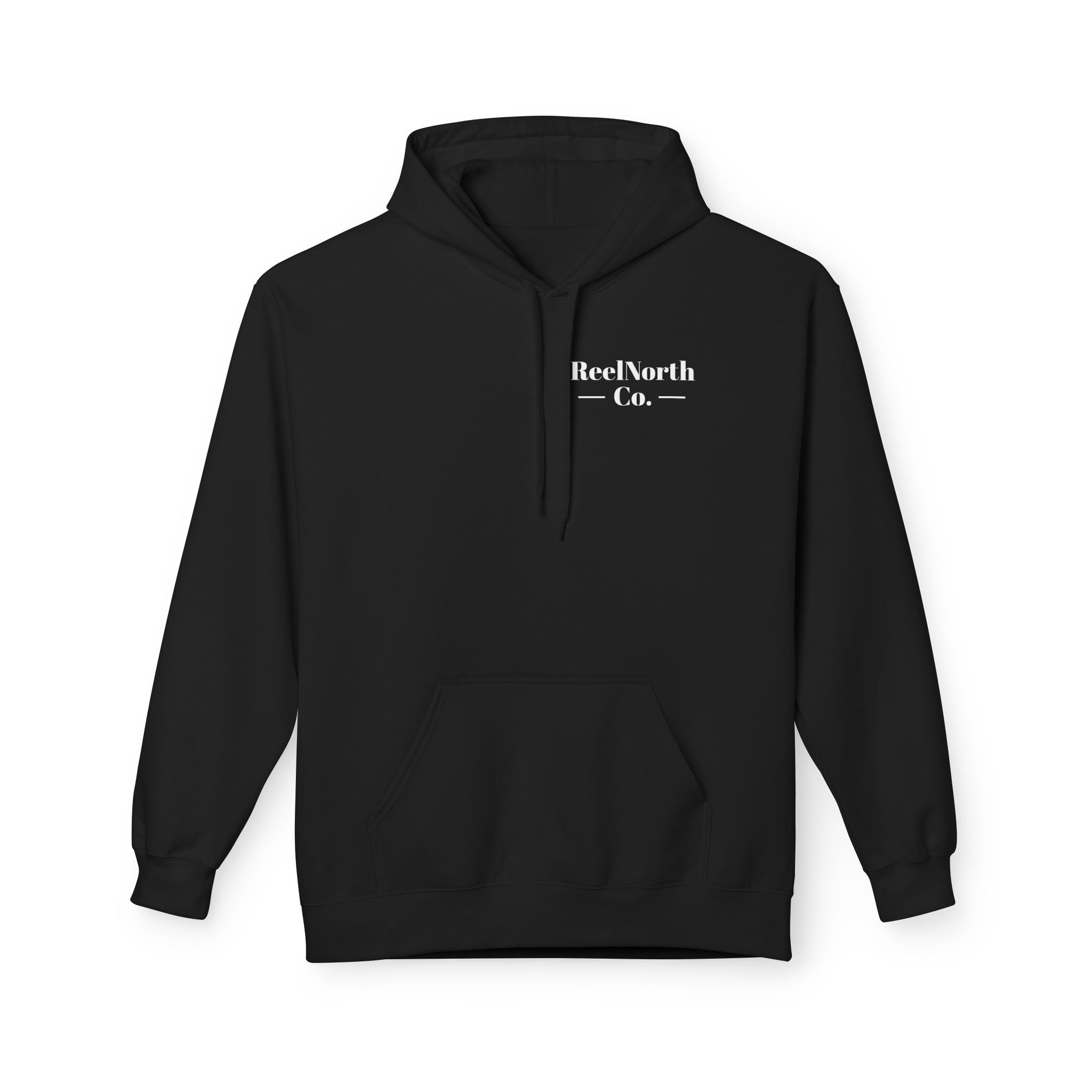 Fishing Hoodie — "Reel North Co. From First Light To Last Light" Pullover