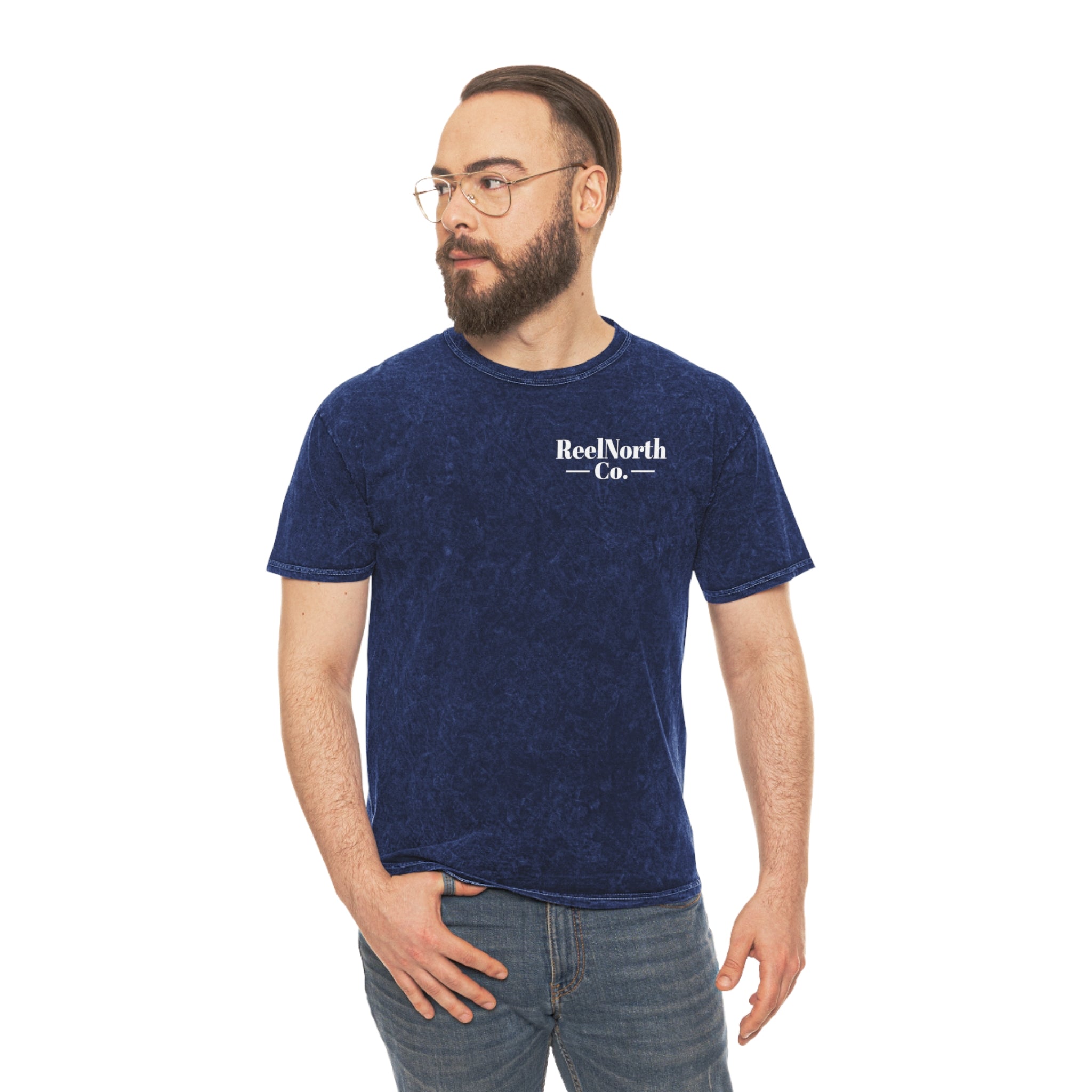 Fishing T-Shirt — "Live To Set The Hook, Never Miss The Strike" Mineral Wash Tee