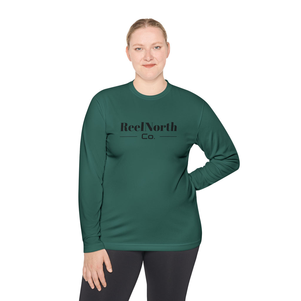 Cast Further, Stay Longer Long Sleeve Tee — ReelNorth Co. Fishing Graphic