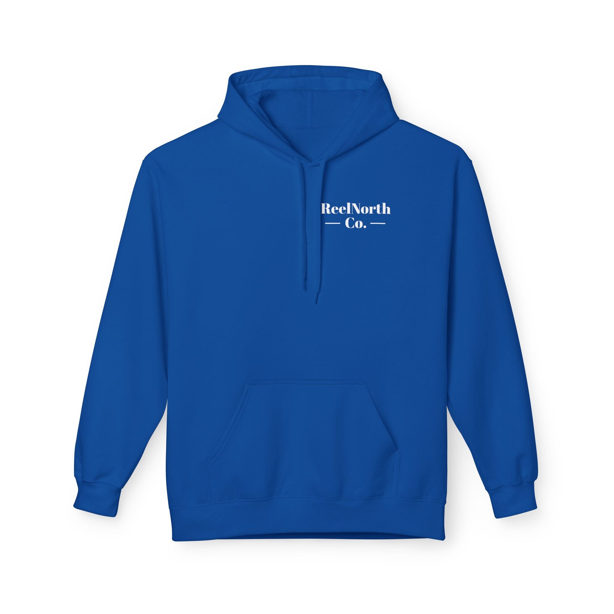 Fishing Hoodie — "Reel North Co. From First Light To Last Light" Pullover