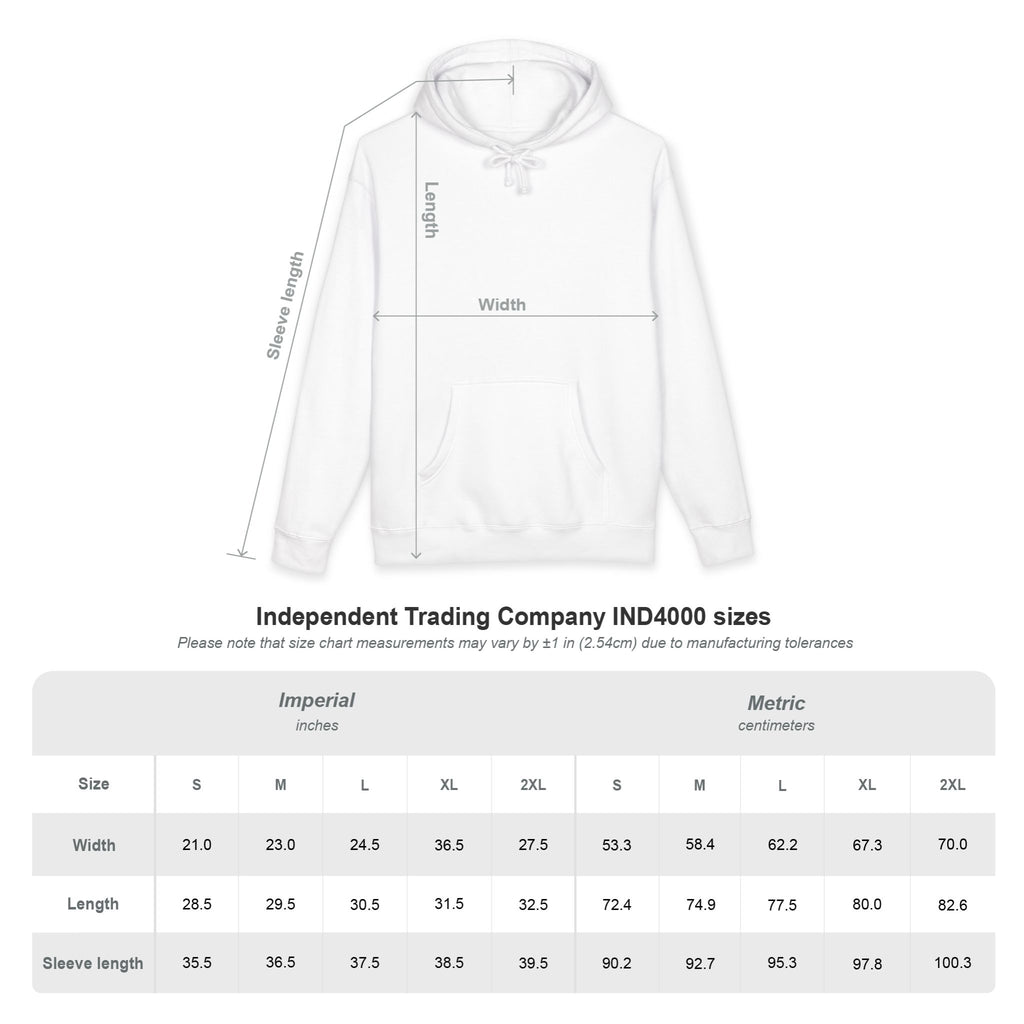 Hoodie — 'Red North Co.' Minimal Logo Pullover