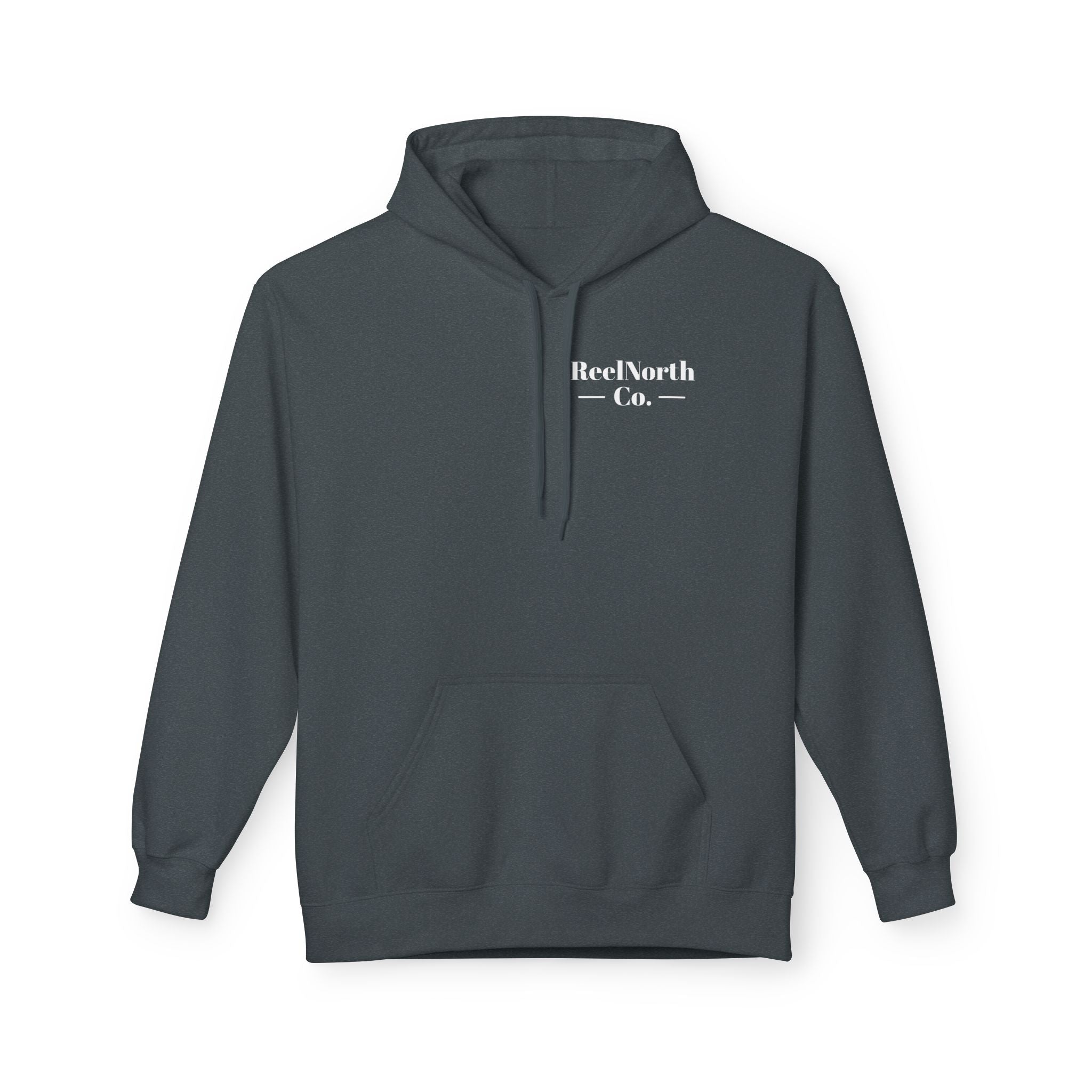 Fishing Hoodie — "Reel North Co. From First Light To Last Light" Pullover